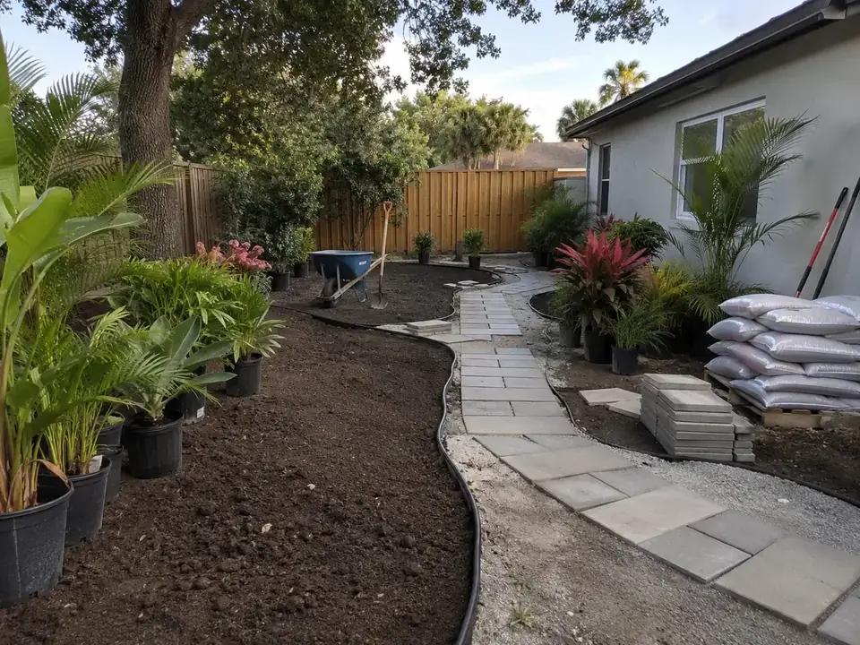 Referência visual gerada com Jardinagem